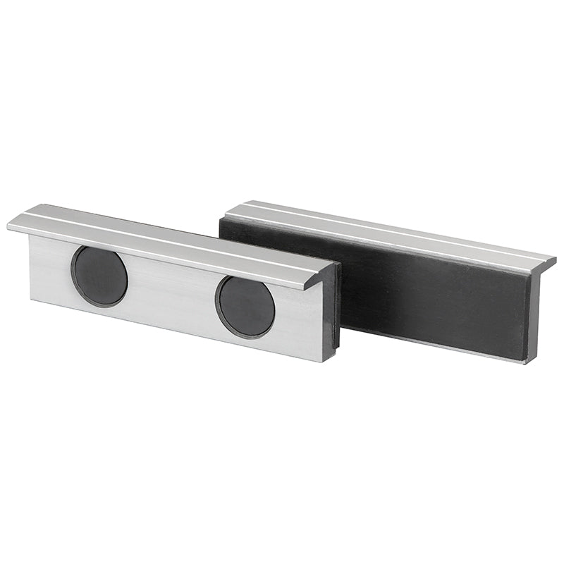 FERVI 0520-xG Aluminium Magnetic Jaw Pair with Rubber Face