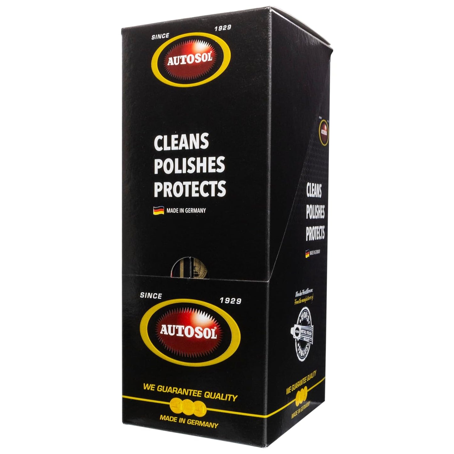 Autosol Metal Polish Pack de 6 x 75 ml - Pulidor de latón cromado multiusos que restaura el brillo y evita el deslustre - Removedor de deslustre de esmalte de acero inoxidable - Compuesto de pulido de metales sin residuos