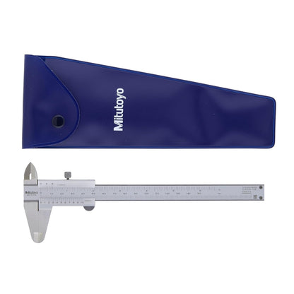 Mitutoyo 530-104 Vernier Calipers, Depth and Step Measurements, Metric, 0"/0mm-150mm Range, +/-0.05mm Accuracy, 0.05mm Resolution, 40mm Jaw Depth